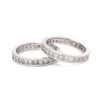 PAIR OF DIAMOND ETERNITY BANDS