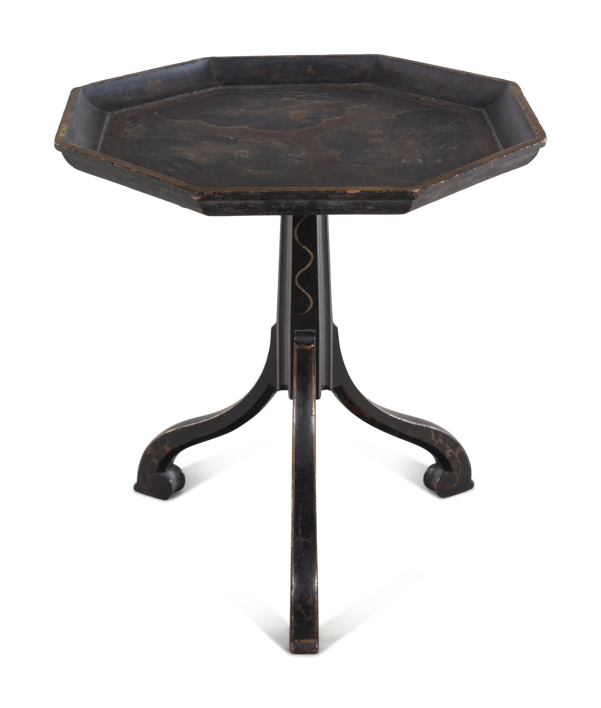 An English Chinoiserie Decorated Tea Table
