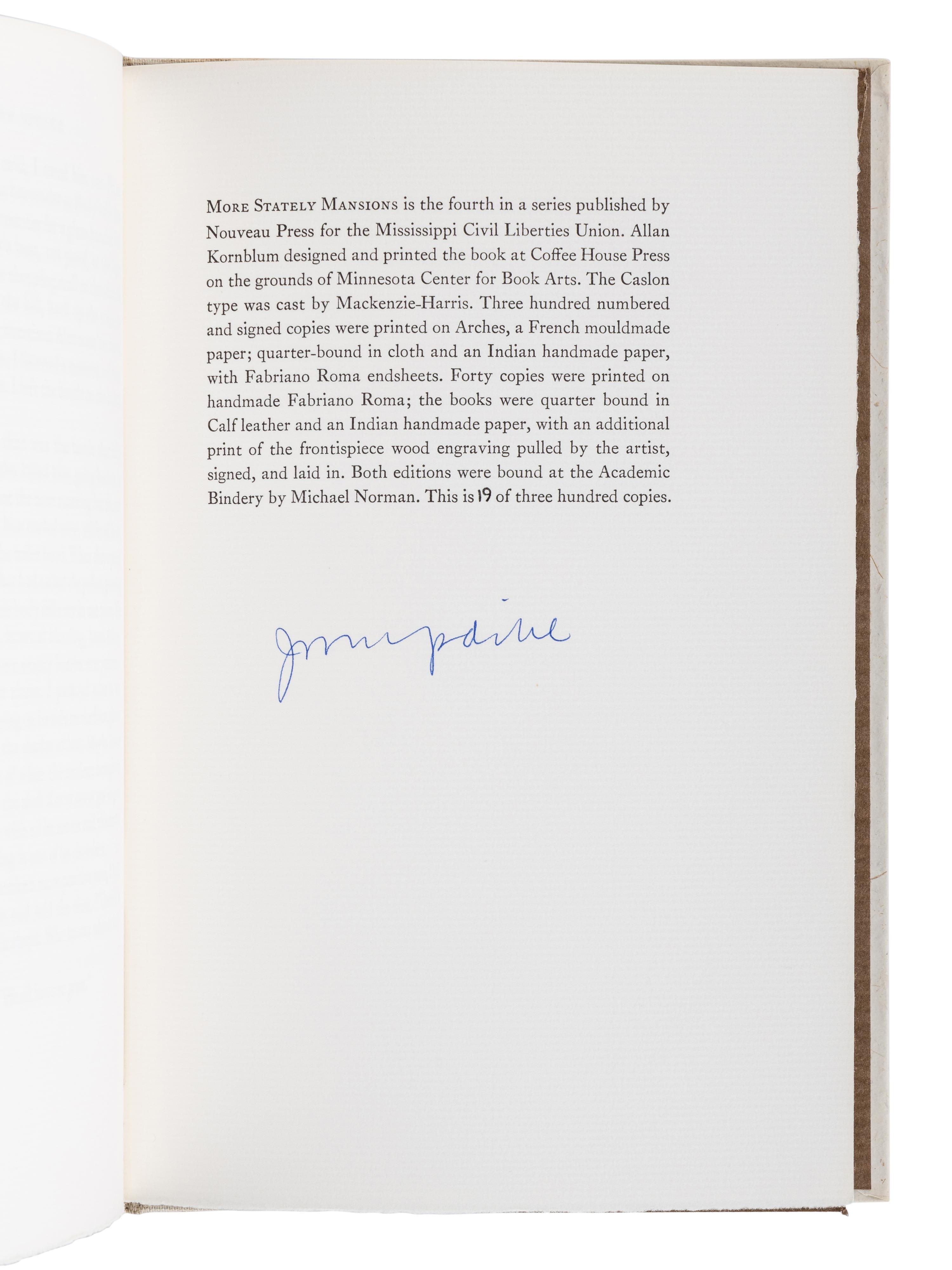 UPDIKE, John (1932-2009). A group of 10 fine press limited editions of Updike’s works, MANY SIGNED, comprising: