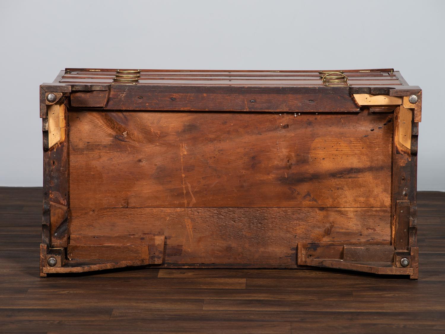 A Chippendale Figured Mahogany Slant-Front Desk