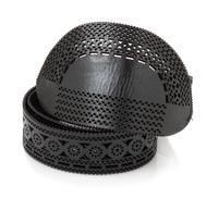 Dries Van Noten Black Leather Belt, 1980s