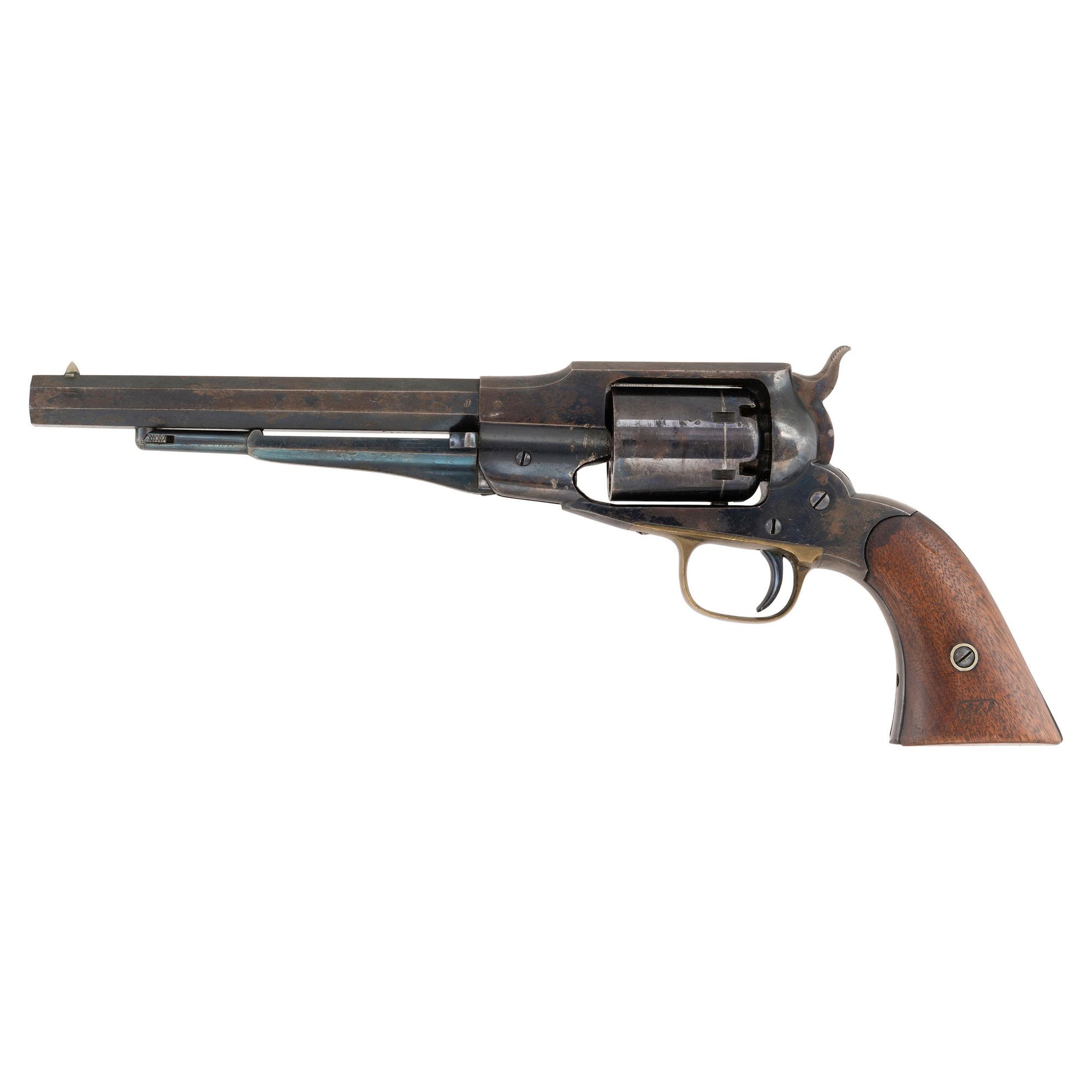 Martially Marked Remington Transitional Beals to Elliot Percussion Navy Revolver