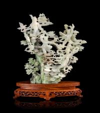 A Chinese Jade Figural Group
