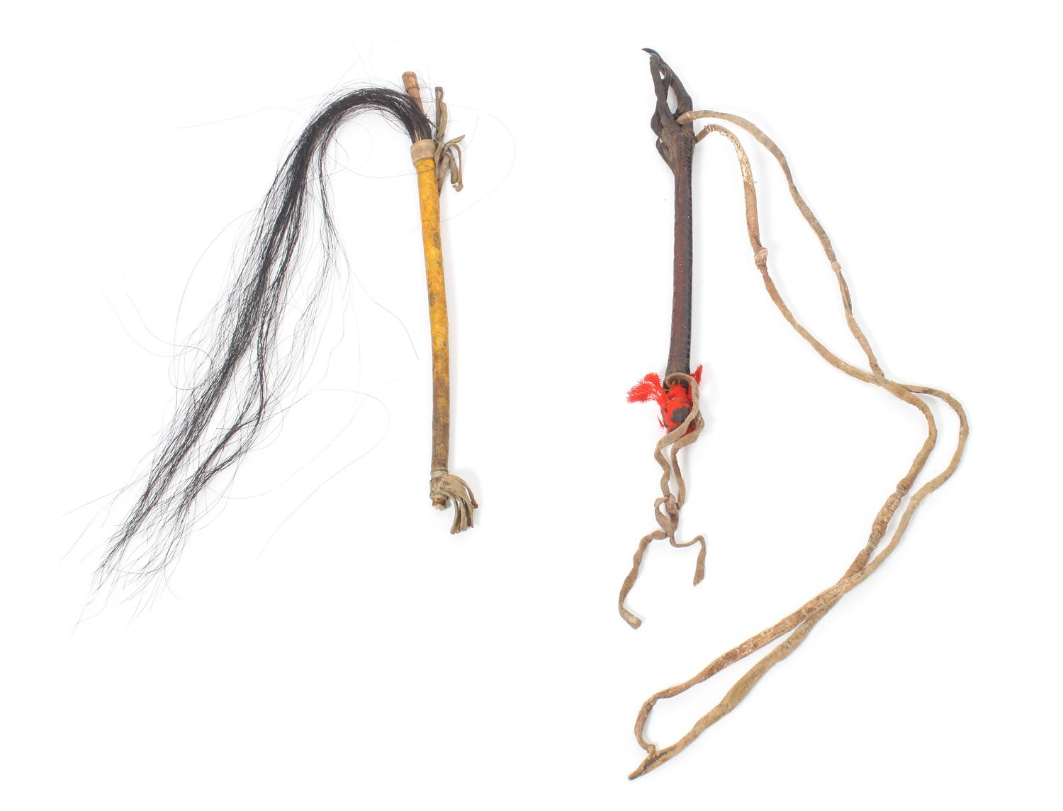 Two Plains Coup Sticks Approximate length of both 13 inches.