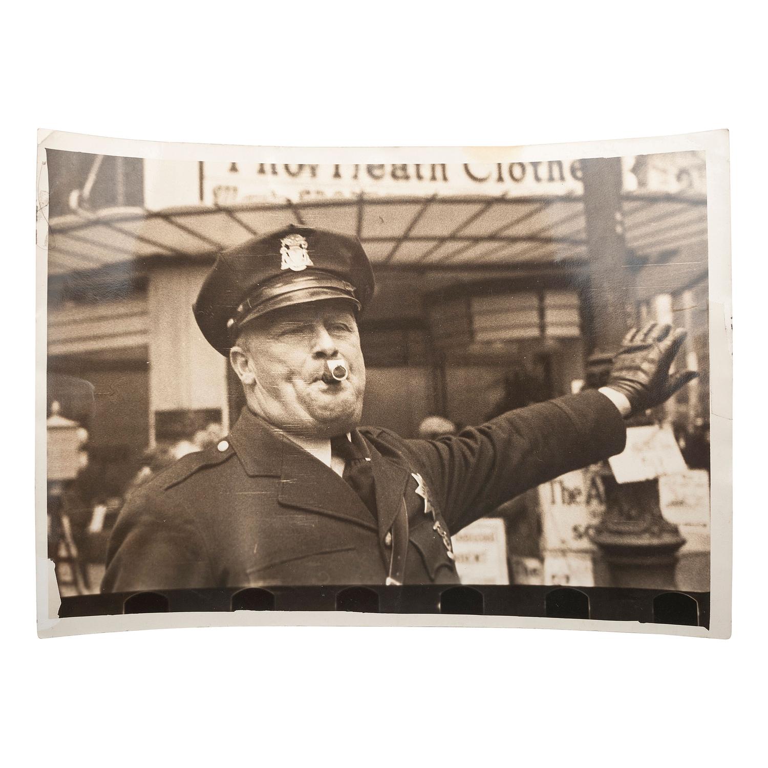 [OCCUPATIONAL PHOTOGRAPHY]. A group of images of firefighters and police officers, comprising: