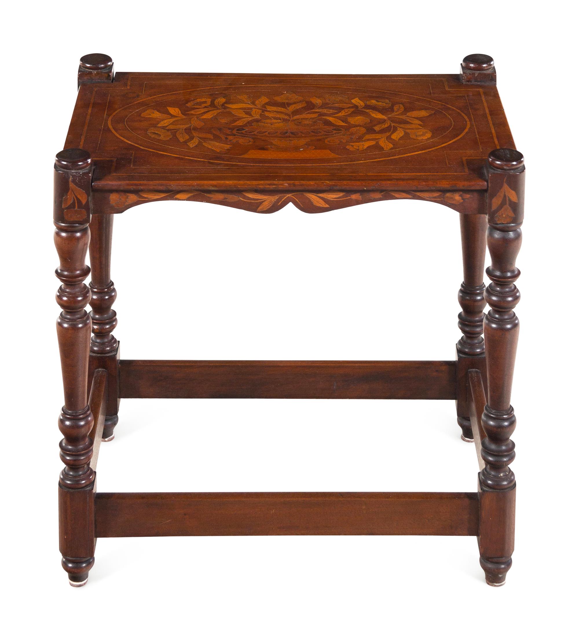 A Dutch Marquetry Side Table