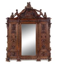 A French Renaissance Revival Carved Walnut Armoire