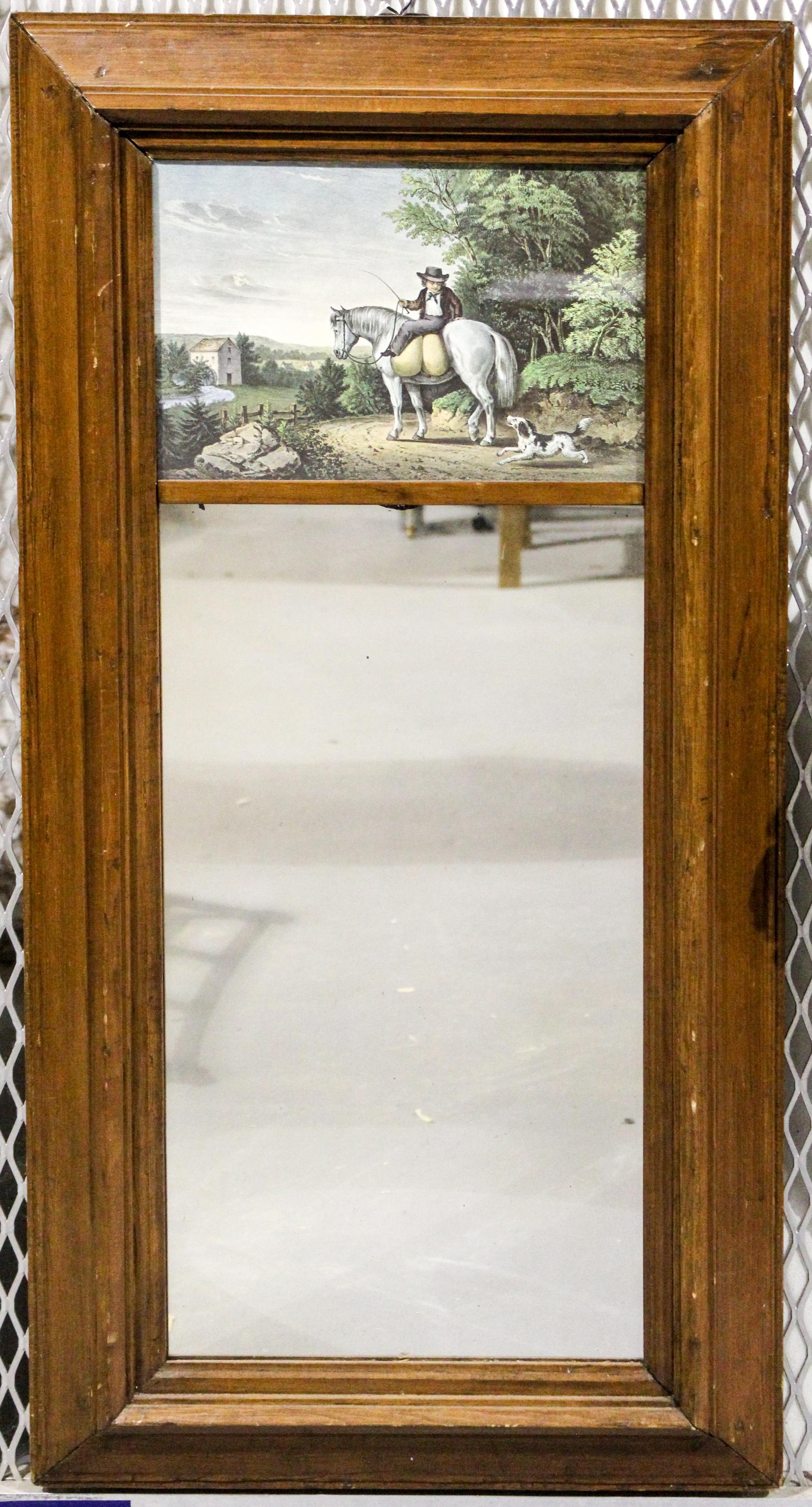 An American Mirror Height 39 1/2 x width 20 inches. — 19TH CENTURY
