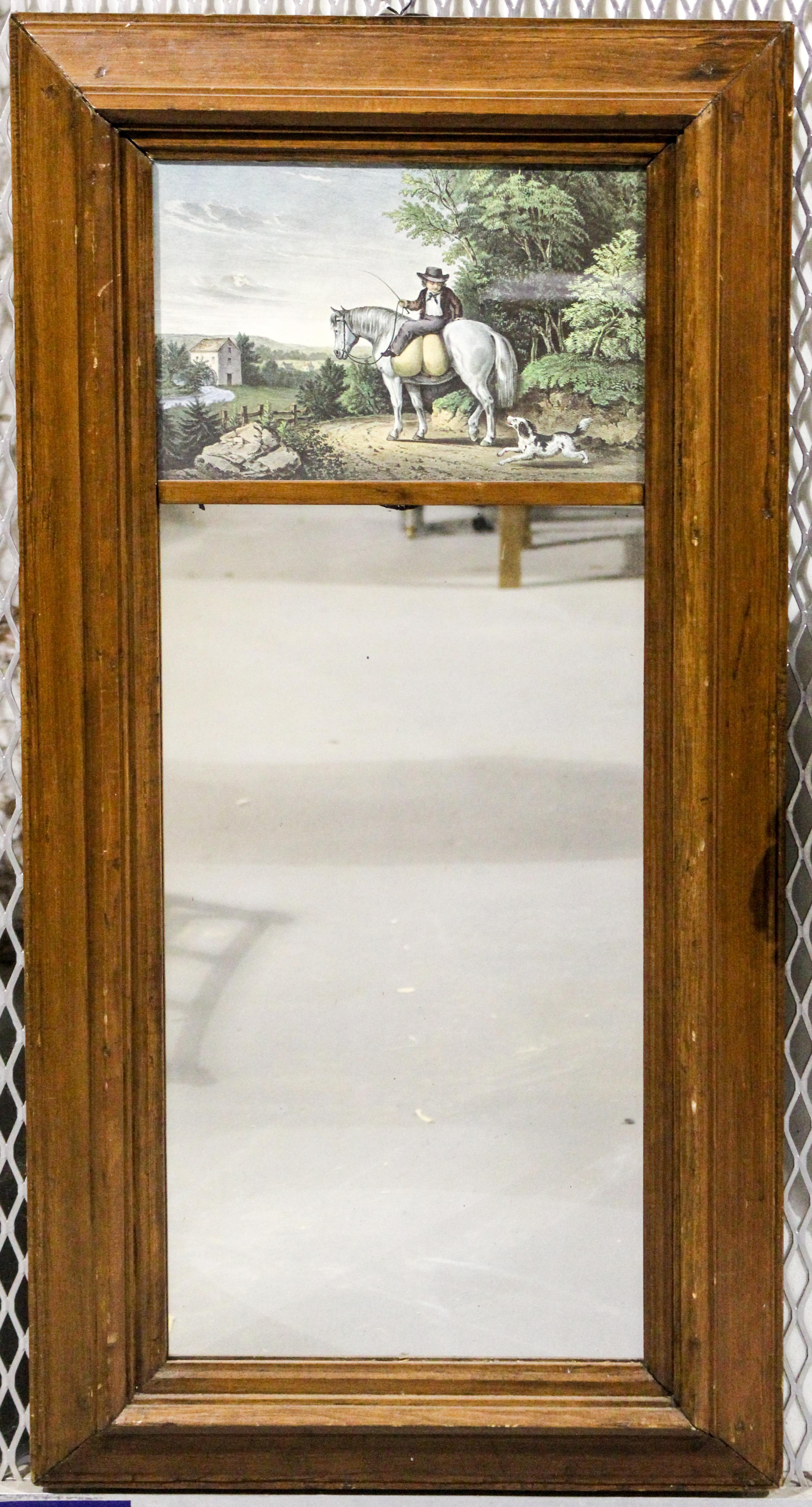 An American Mirror Height 39 1/2 x width 20 inches. — 19TH CENTURY