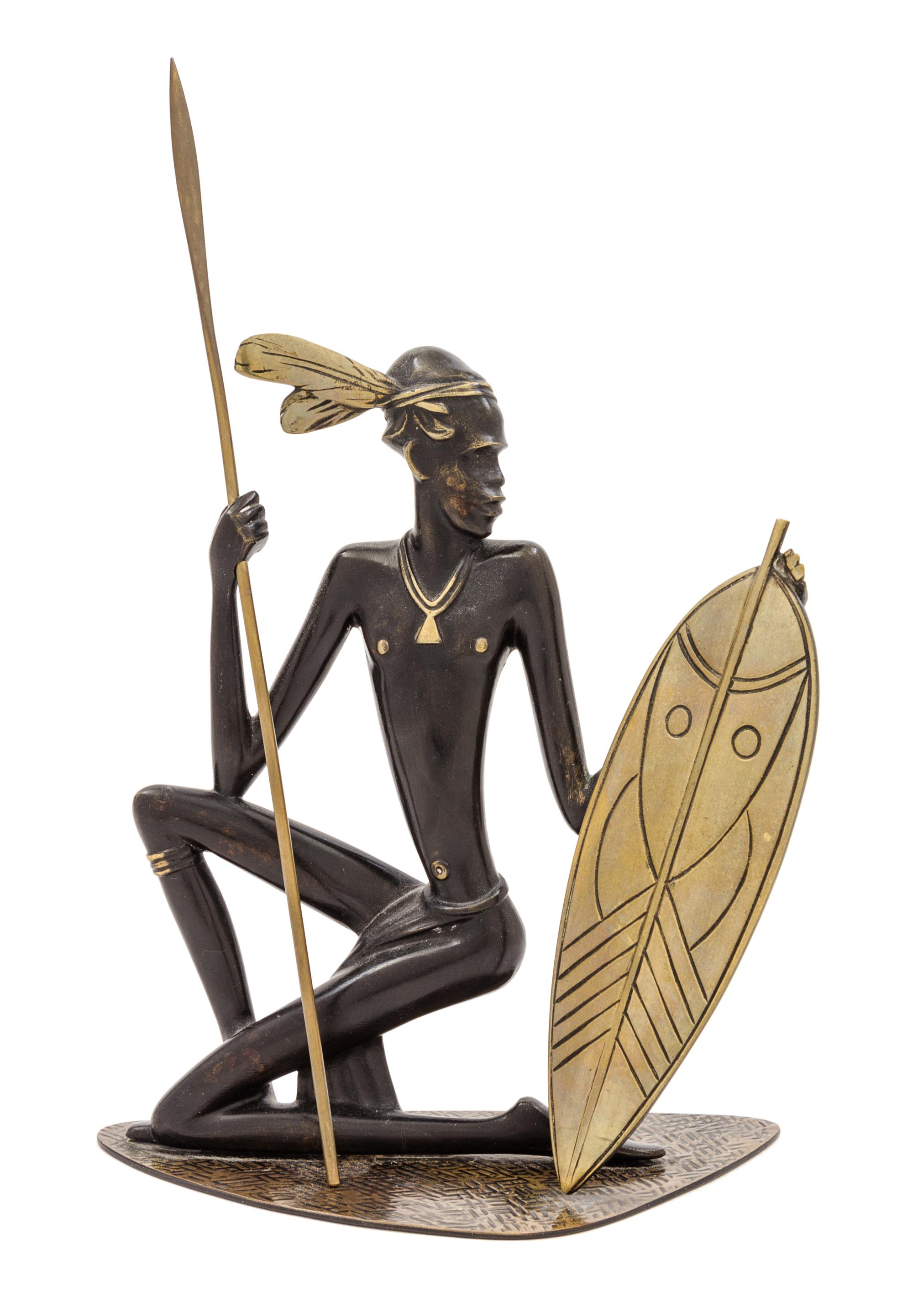 An Austrian Bronze Figure, Richard Rohac (1906-1956) Height 10 inches.