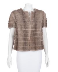 Akris Mink Short Sleeve Jacket, 2000-10
