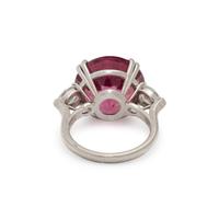 BULGARI, PINK SPINEL AND DIAMOND RING