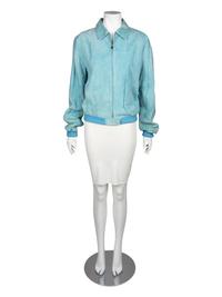 Loro Piana Blue Suede Bomber,