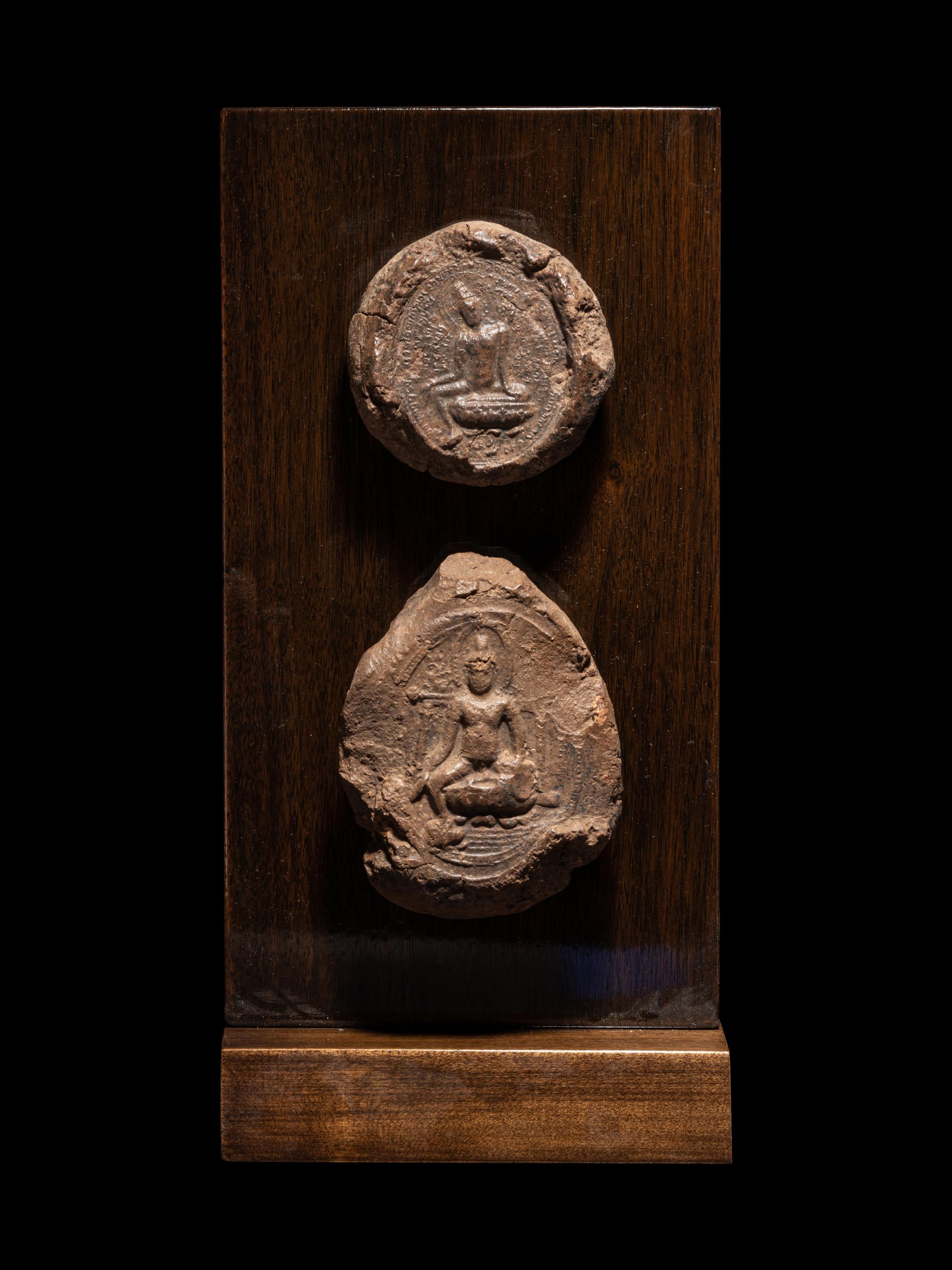 Four Thai Pottery 'Buddhist' Articles