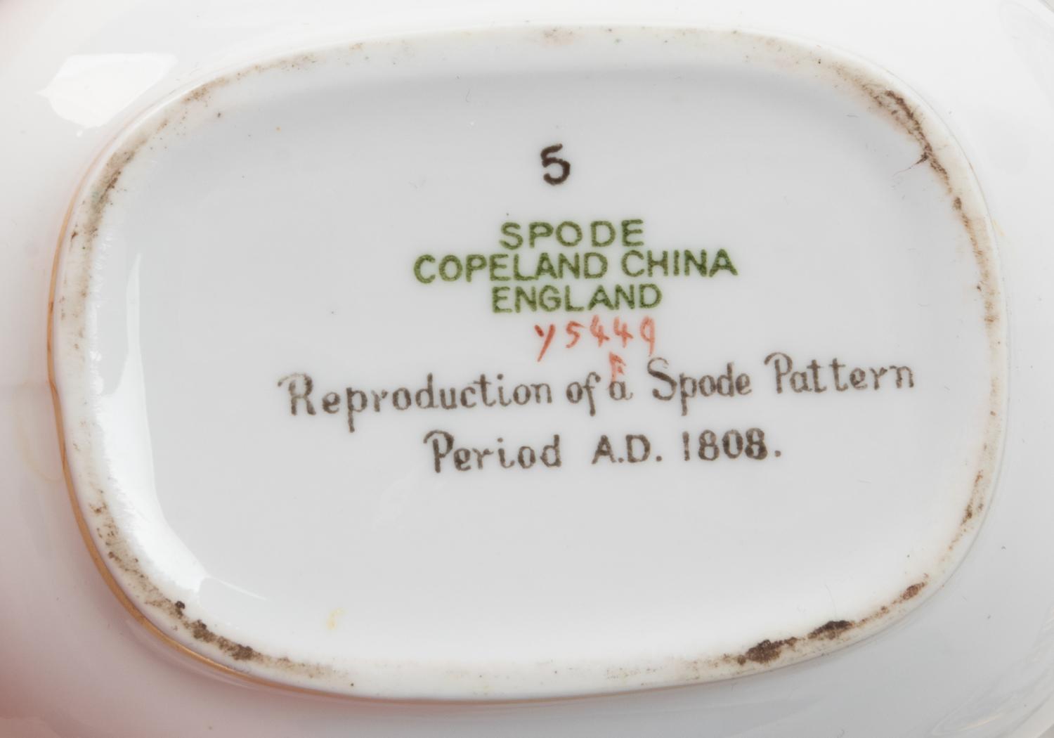 A Spode Porcelain Dinner Service
