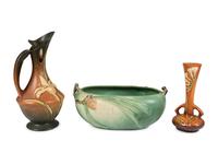 Sixteen Pieces of Roseville Pottery