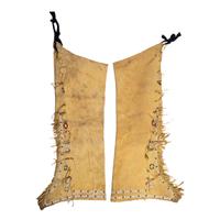 Central Plains Beaded Hide Leggings, with Dragonflies