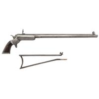 Antique Stevens 18" No.34 Hunter's Pet Pocket Rifle with Stock in .22RF