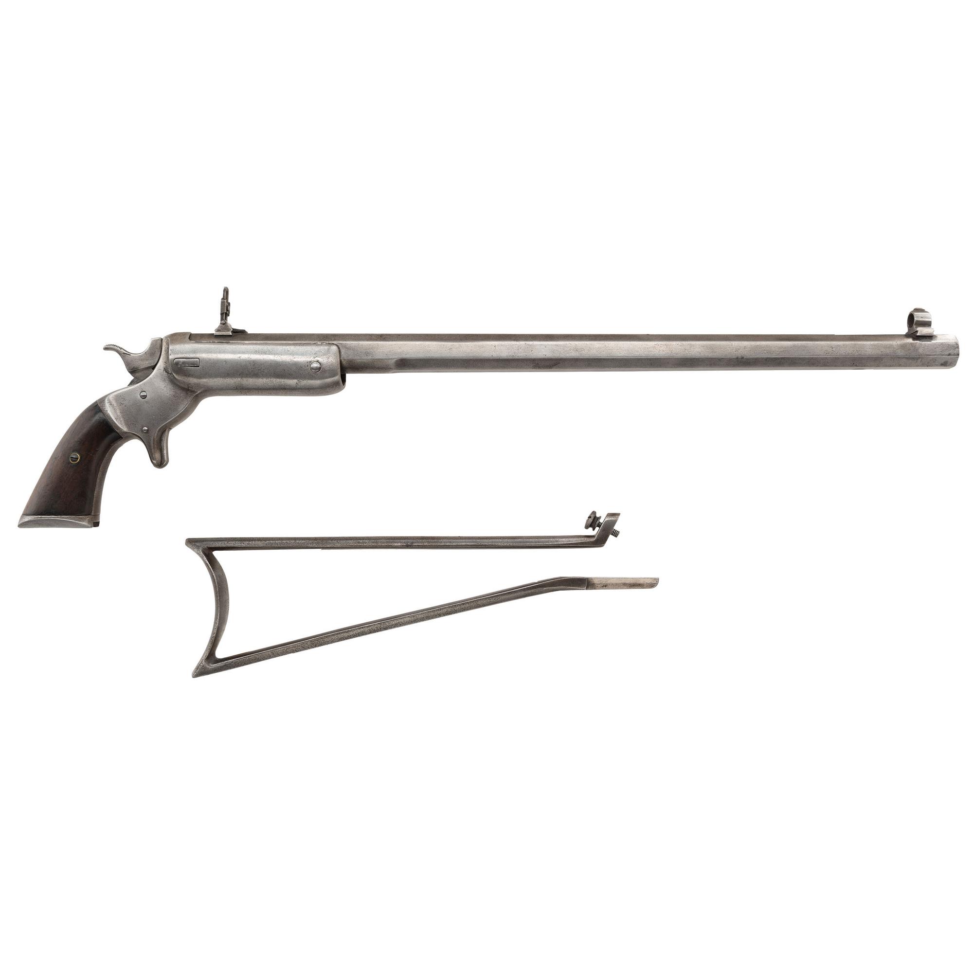 Antique Stevens 18" No.34 Hunter's Pet Pocket Rifle with Stock in .22RF