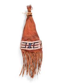Southern Plains Beaded Hide Paint Bag