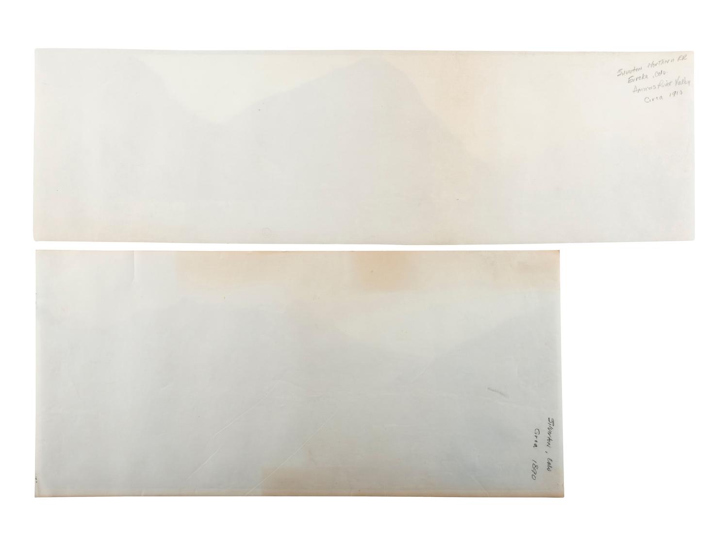 [COLORADO]. Exceptional group of 8 panoramic photographs of southern Colorado towns, comprising: