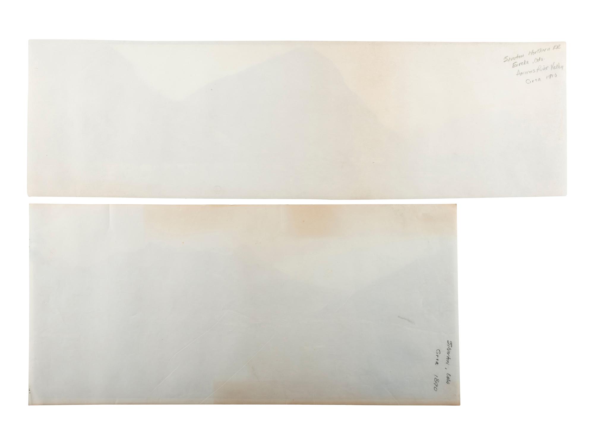 [COLORADO]. Exceptional group of 8 panoramic photographs of southern Colorado towns, comprising: