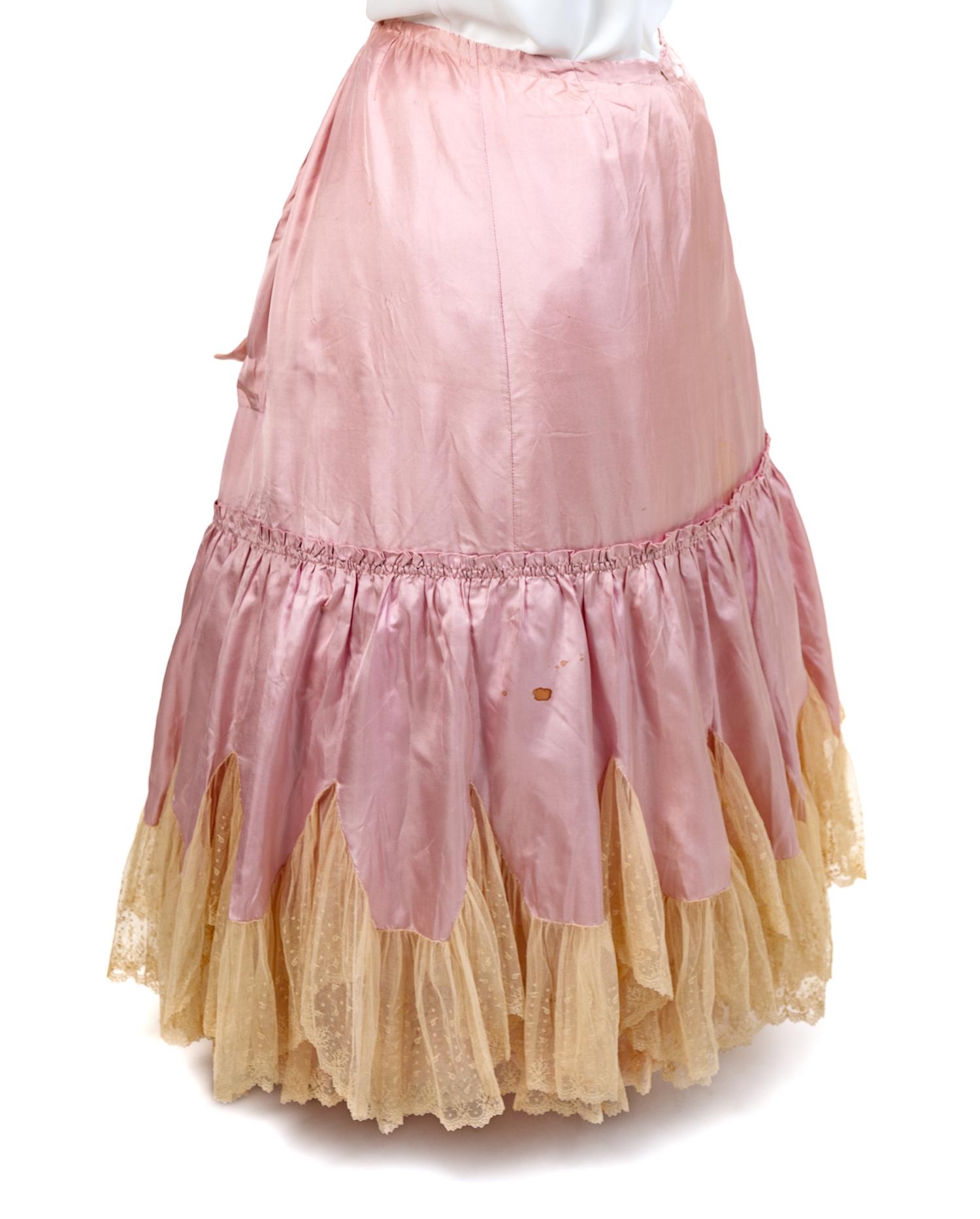 Three Silk and Lace Undergarments, 1900-1910s