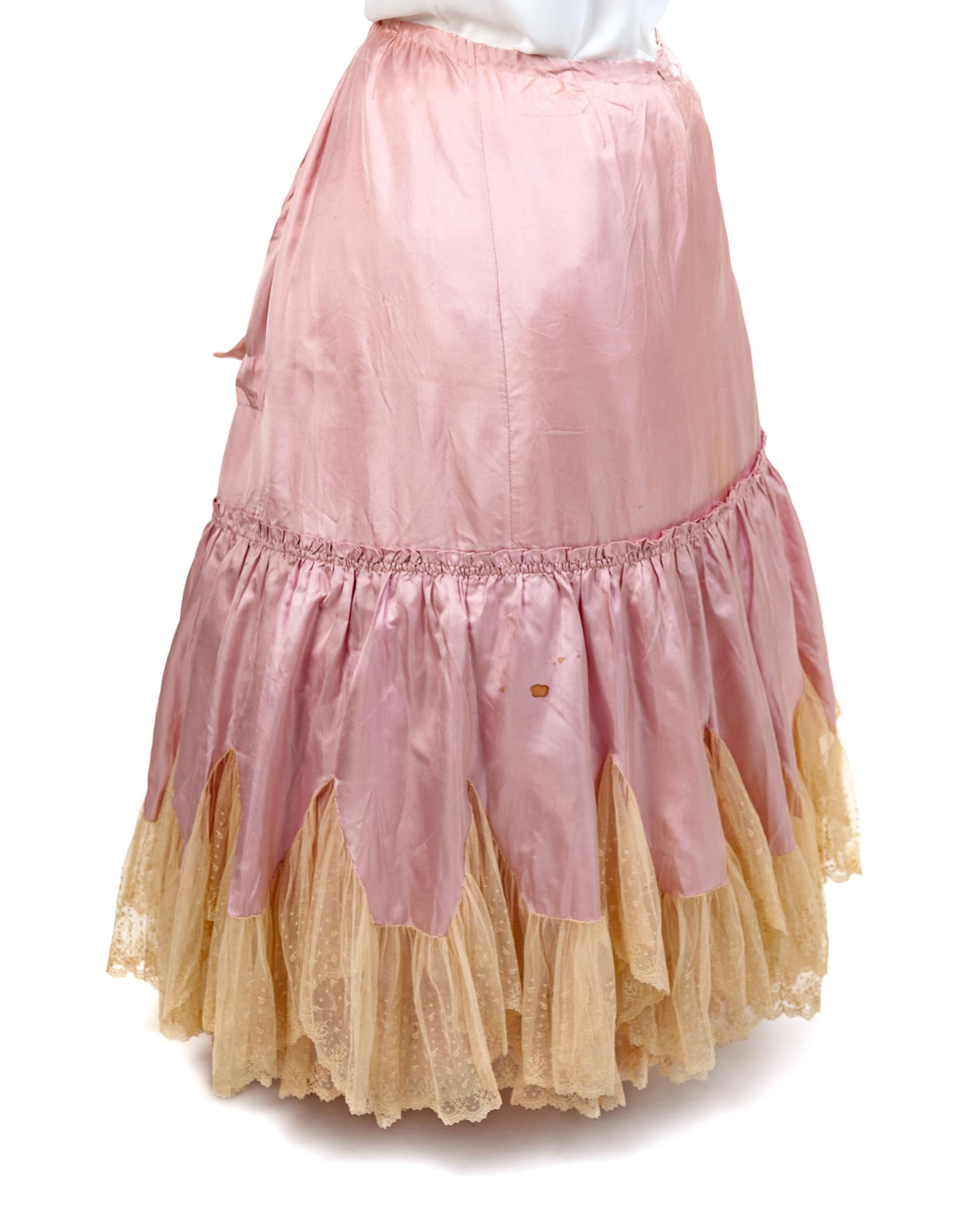 Three Silk and Lace Undergarments, 1900-1910s