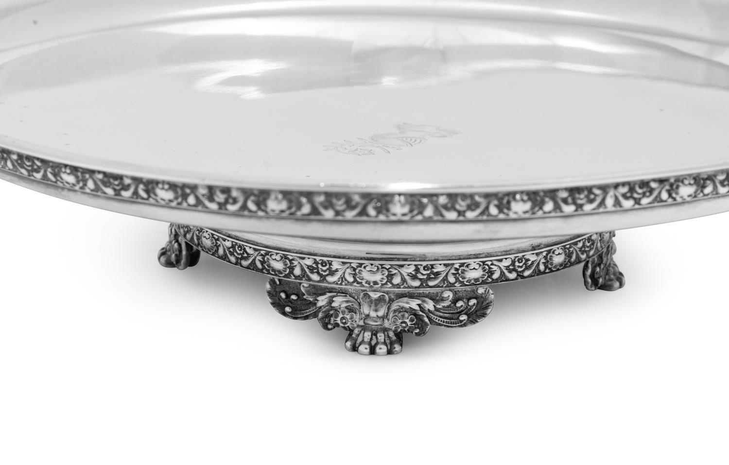 A Tiffany and Co. Silver Footed Compote