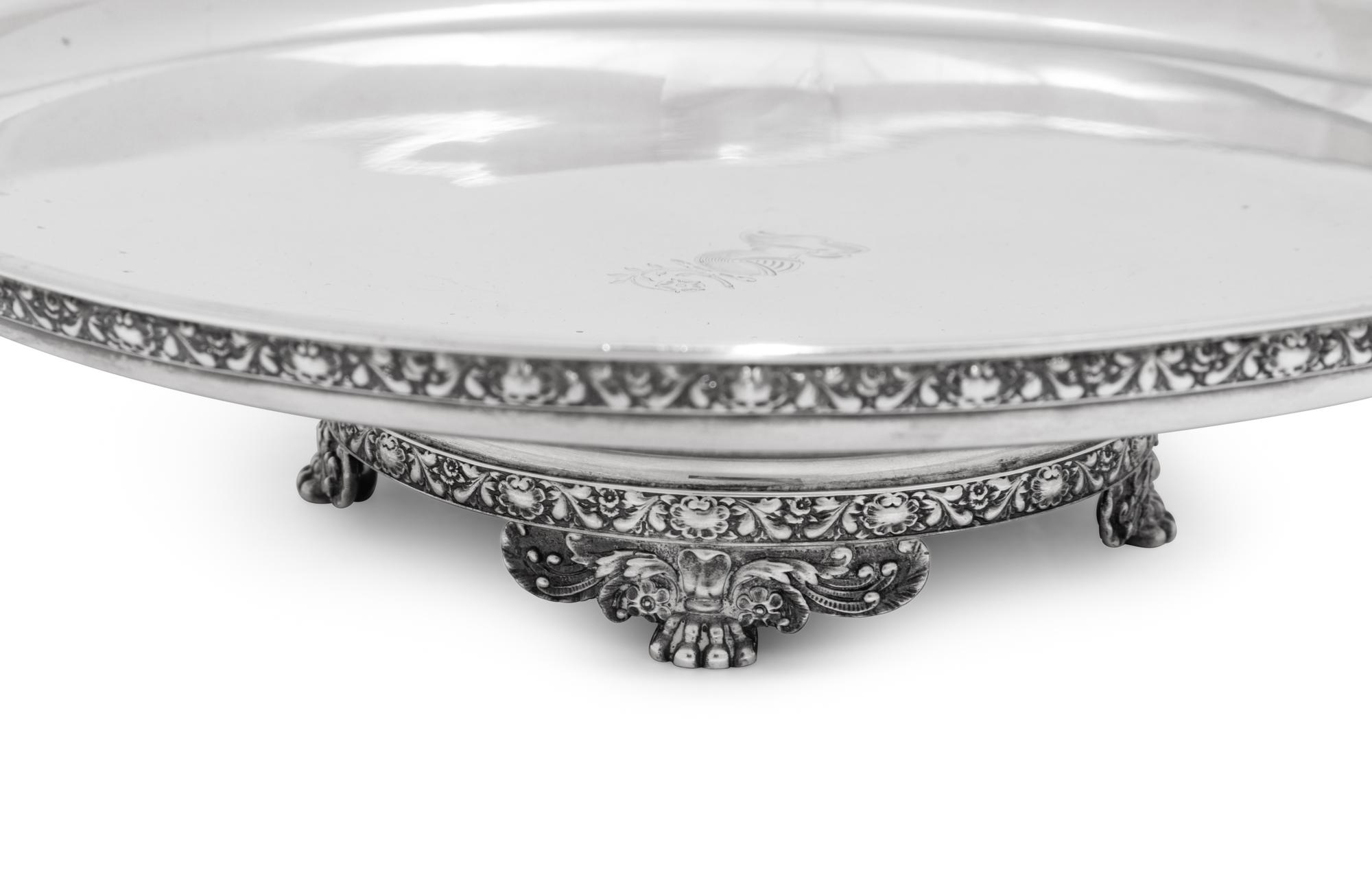 A Tiffany and Co. Silver Footed Compote