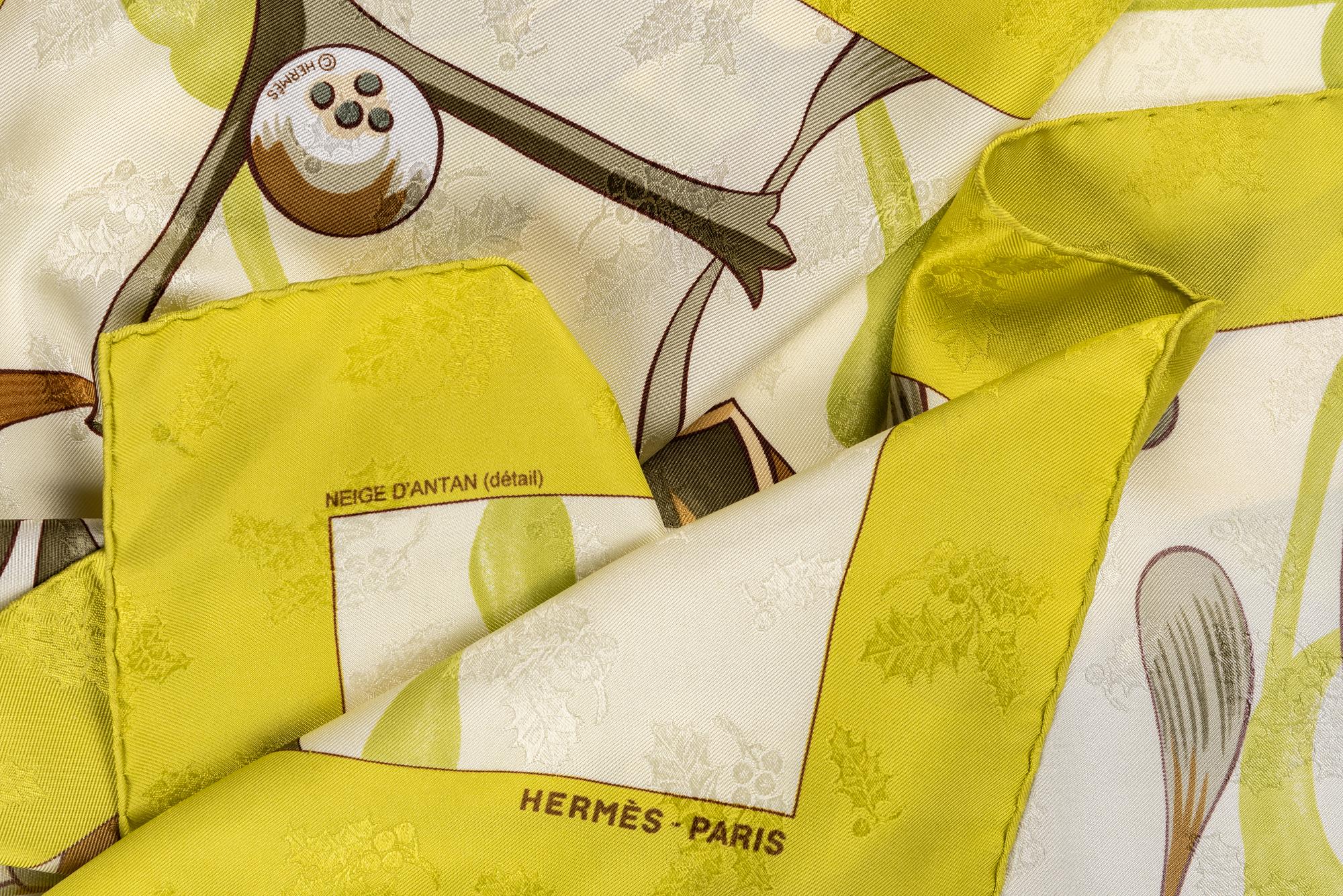Three Hermès Silk Scarves