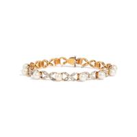 EDWARDIAN, CULTURED PEARL AND DIAMOND BRACELET