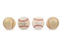 A Collection of Milwaukee Signed Autograph Baseballs Including Hank Aaron (Beckett Authentication Services)