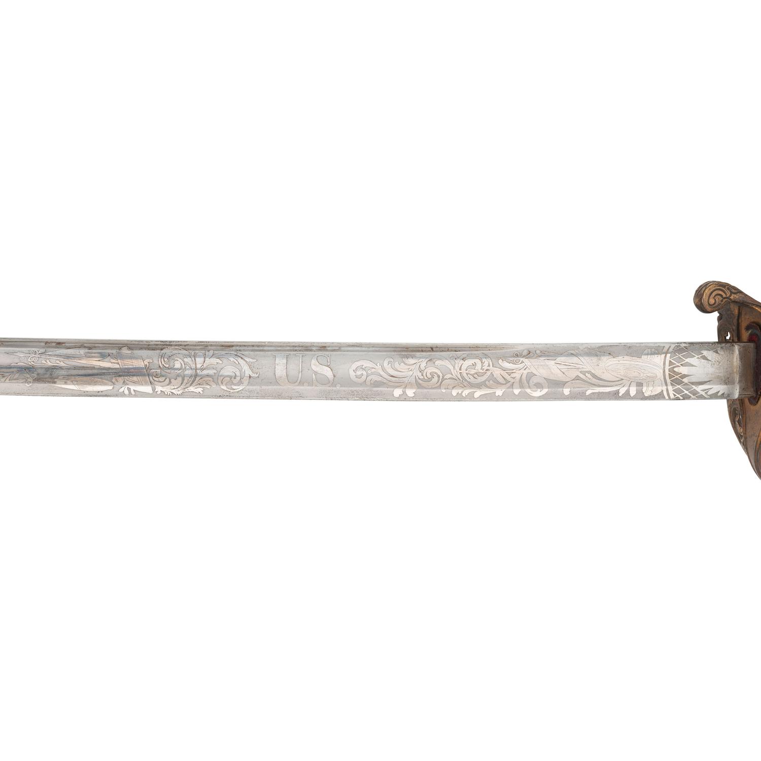 Horstmann Model 1850 Staff and Field Officer's Sword Presented to Lt. Colonel (General) James Selfridge - 46th PA Infantry