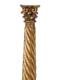 An Italian Carved Giltwood Corinthian Column — 18TH/19TH CENTURY