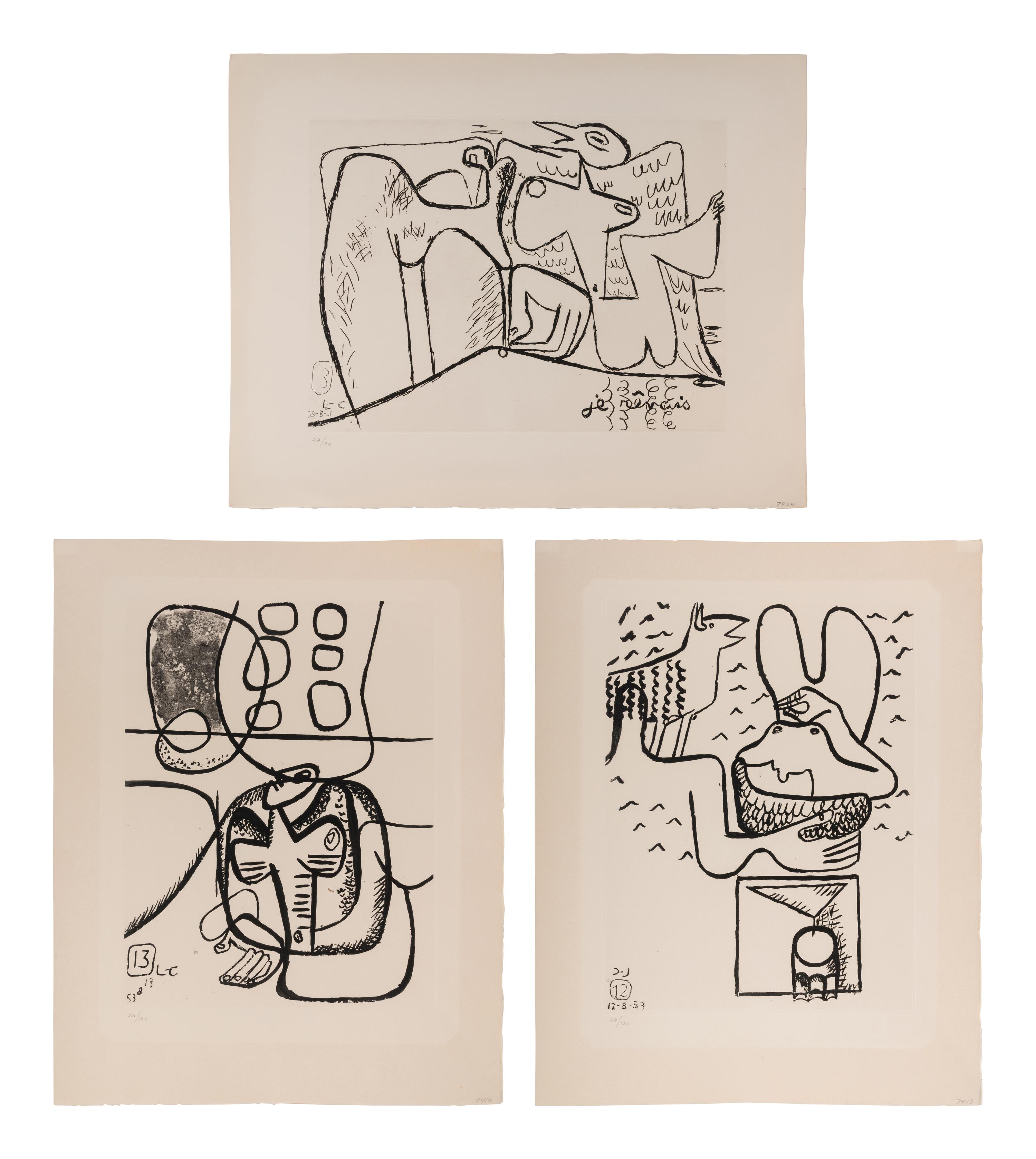 A group of three prints from Unité, 1963-65