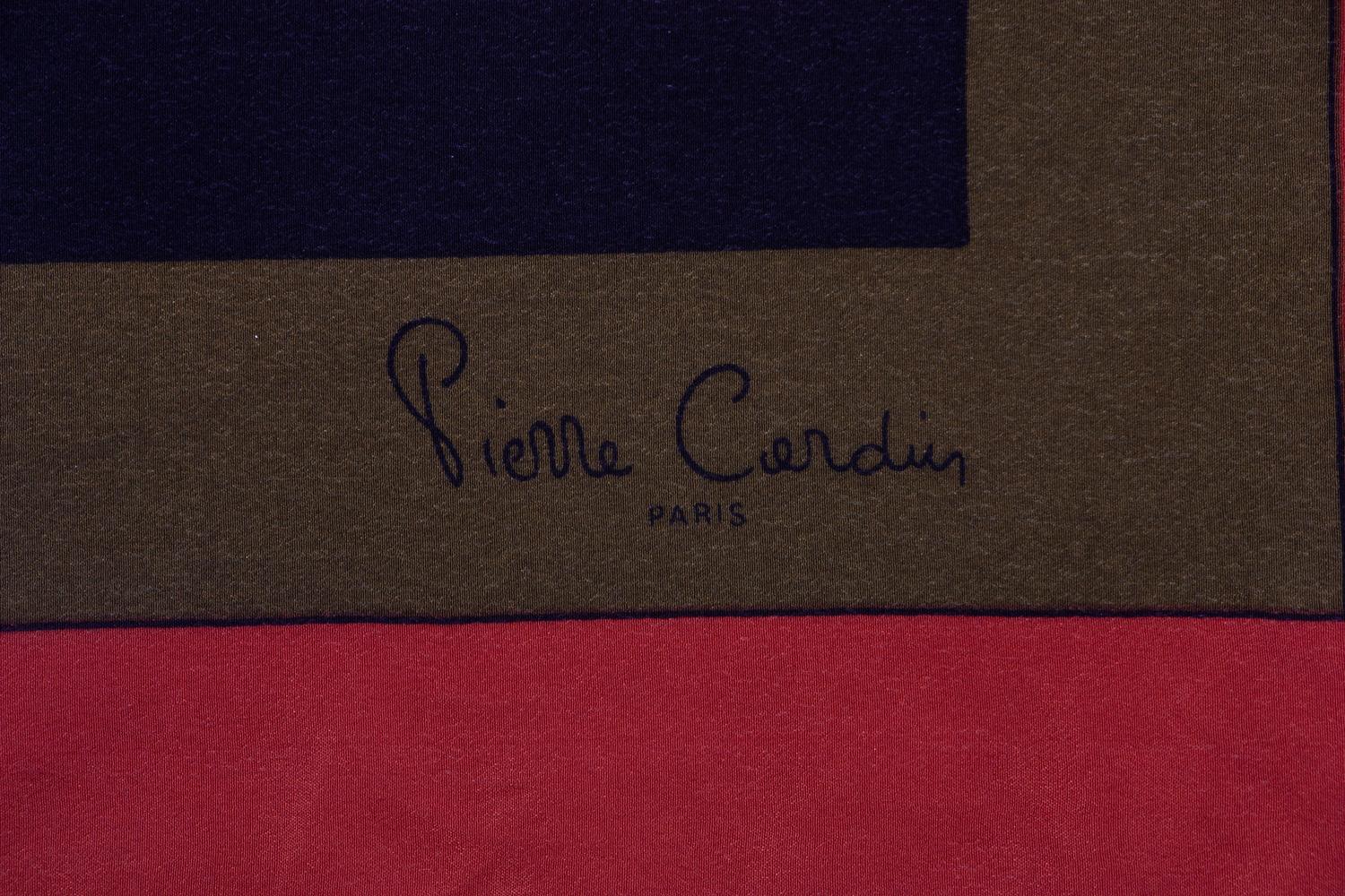 Five Designer Silk Scarves: Two Hermès, Gucci, Bottega Veneta, Pierre Cardin