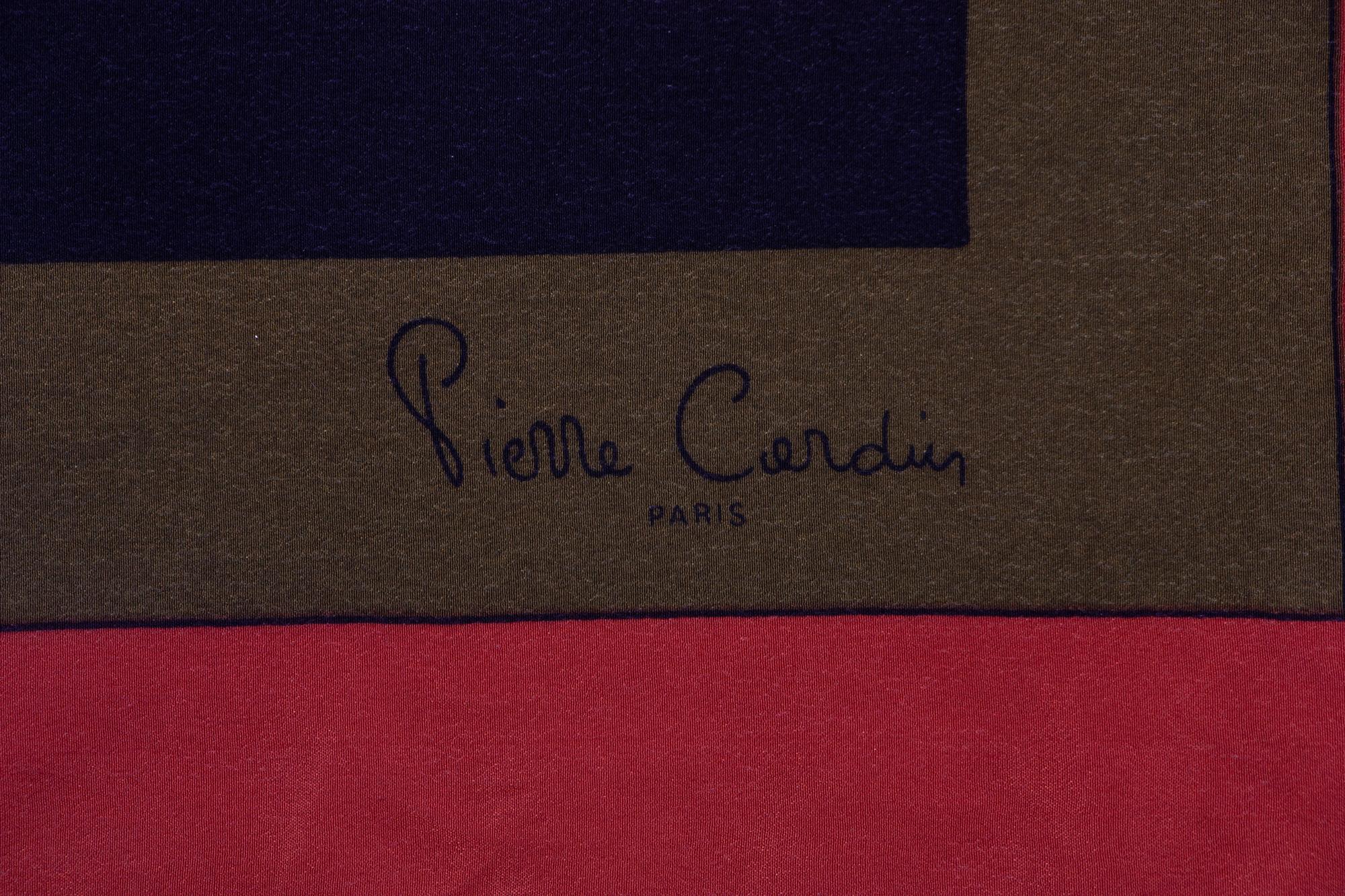 Five Designer Silk Scarves: Two Hermès, Gucci, Bottega Veneta, Pierre Cardin