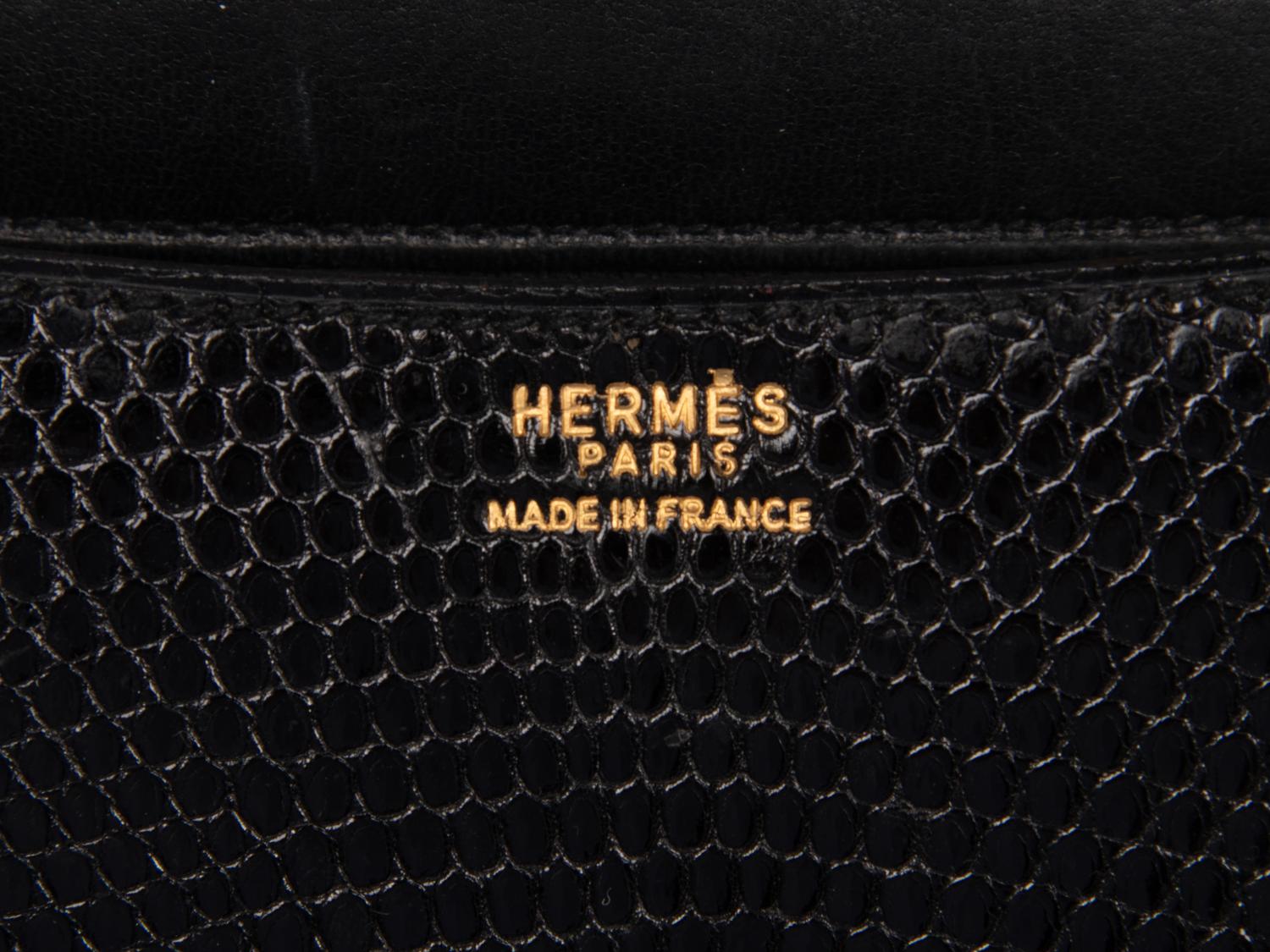 Hermès Constance 23 in Black Lizard