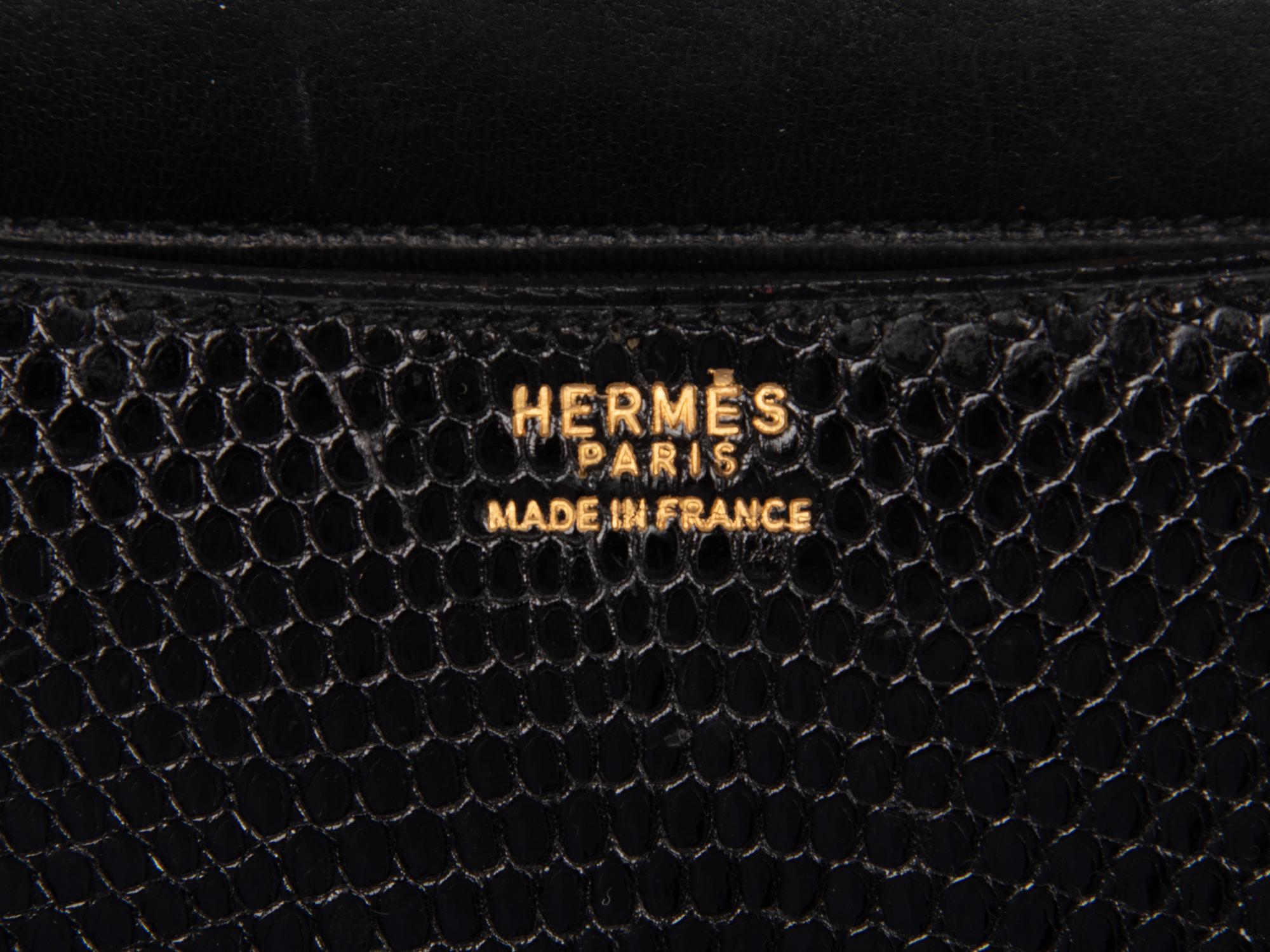 Hermès Constance 23 in Black Lizard