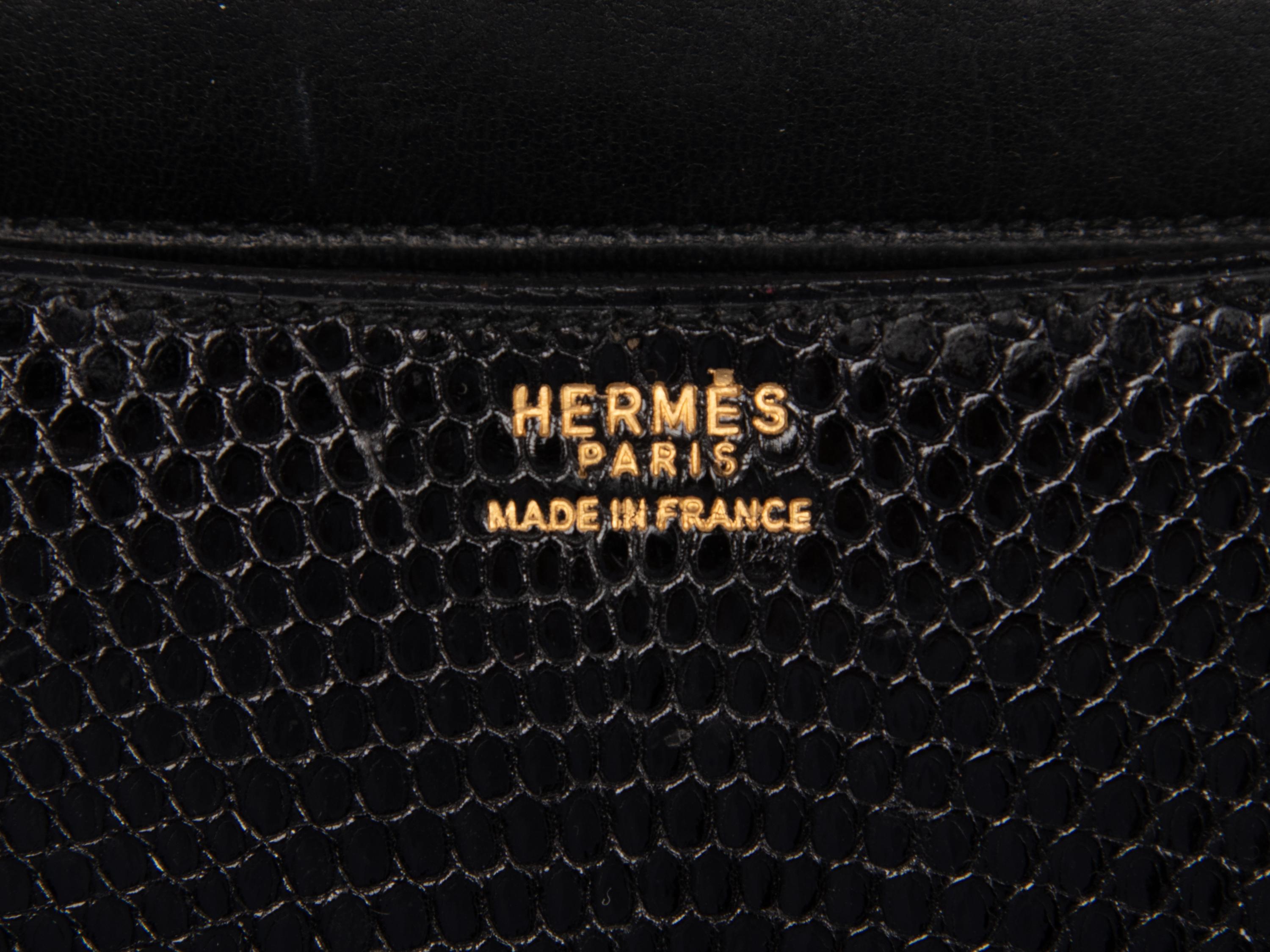 Hermès Constance 23 in Black Lizard
