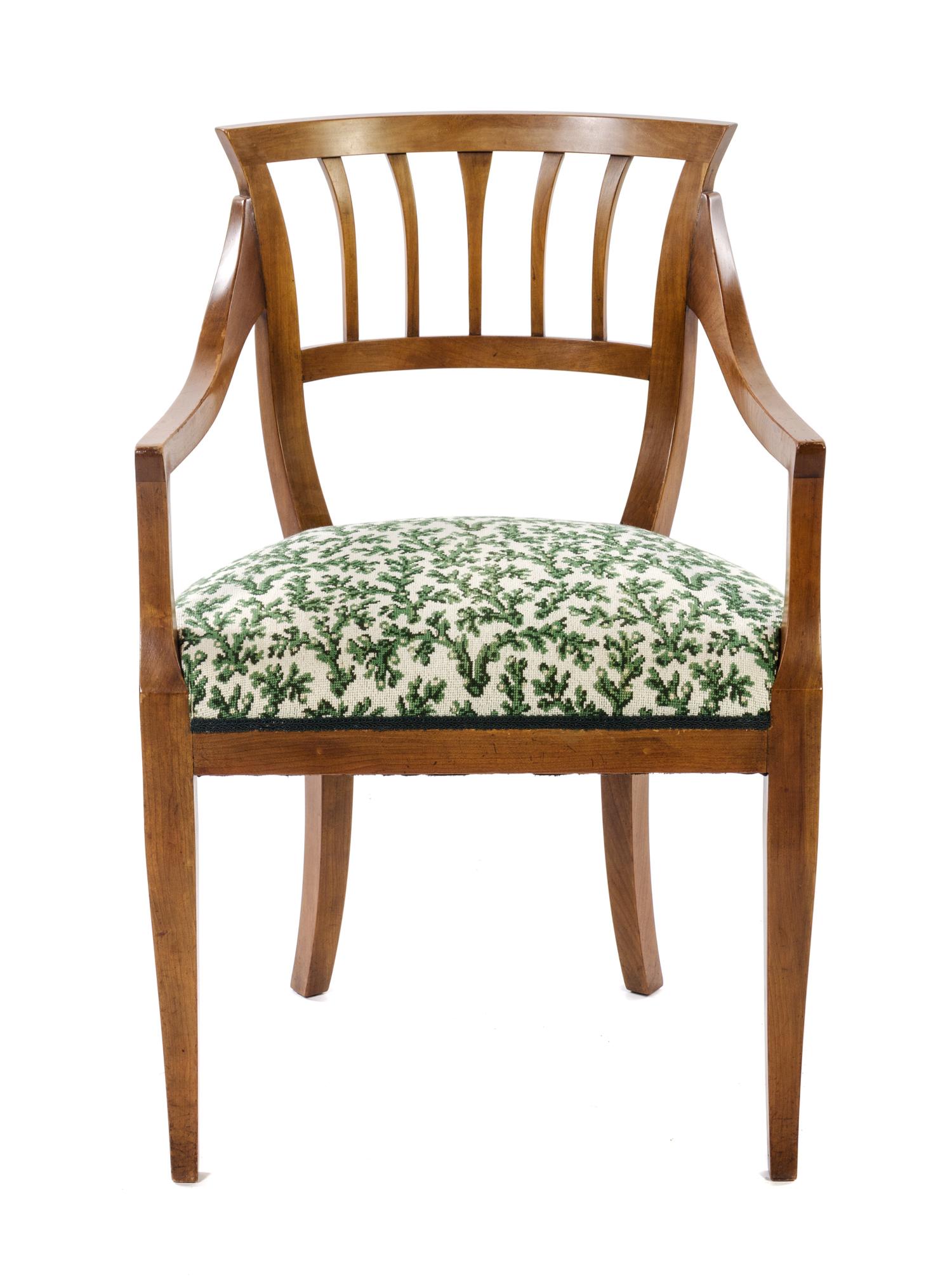 A Swedish Biedermeier Armchair Height 31 1/2 inches.