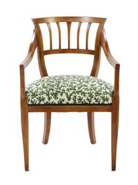 A Swedish Biedermeier Armchair Height 31 1/2 inches.