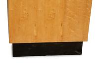 A Pair of Contemporary Maple Veneered Pedestal Tables