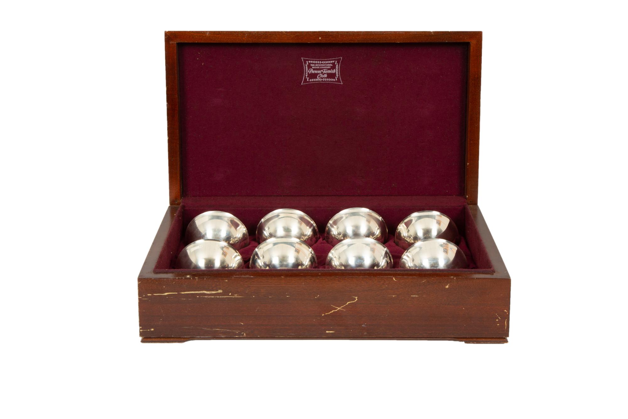 An American Silver Set of Eight Jensen Style Sherbets