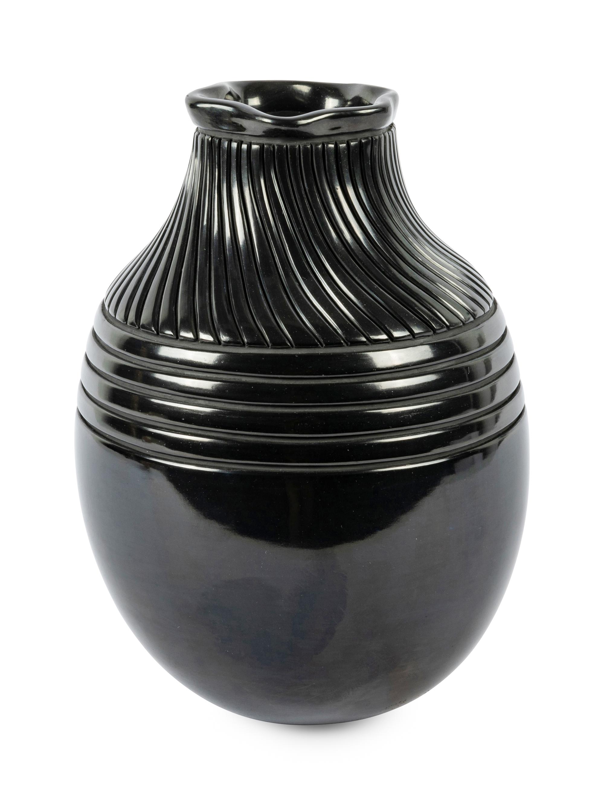 Blackware Pottery Jar