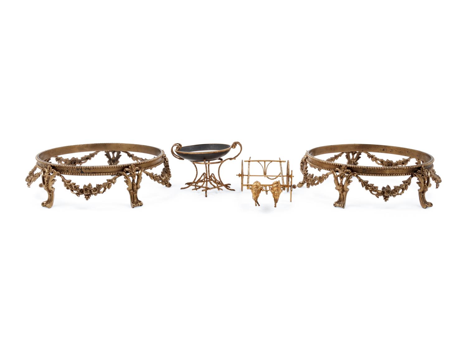 A Group of Decorative and Utilitarian Metal Articles