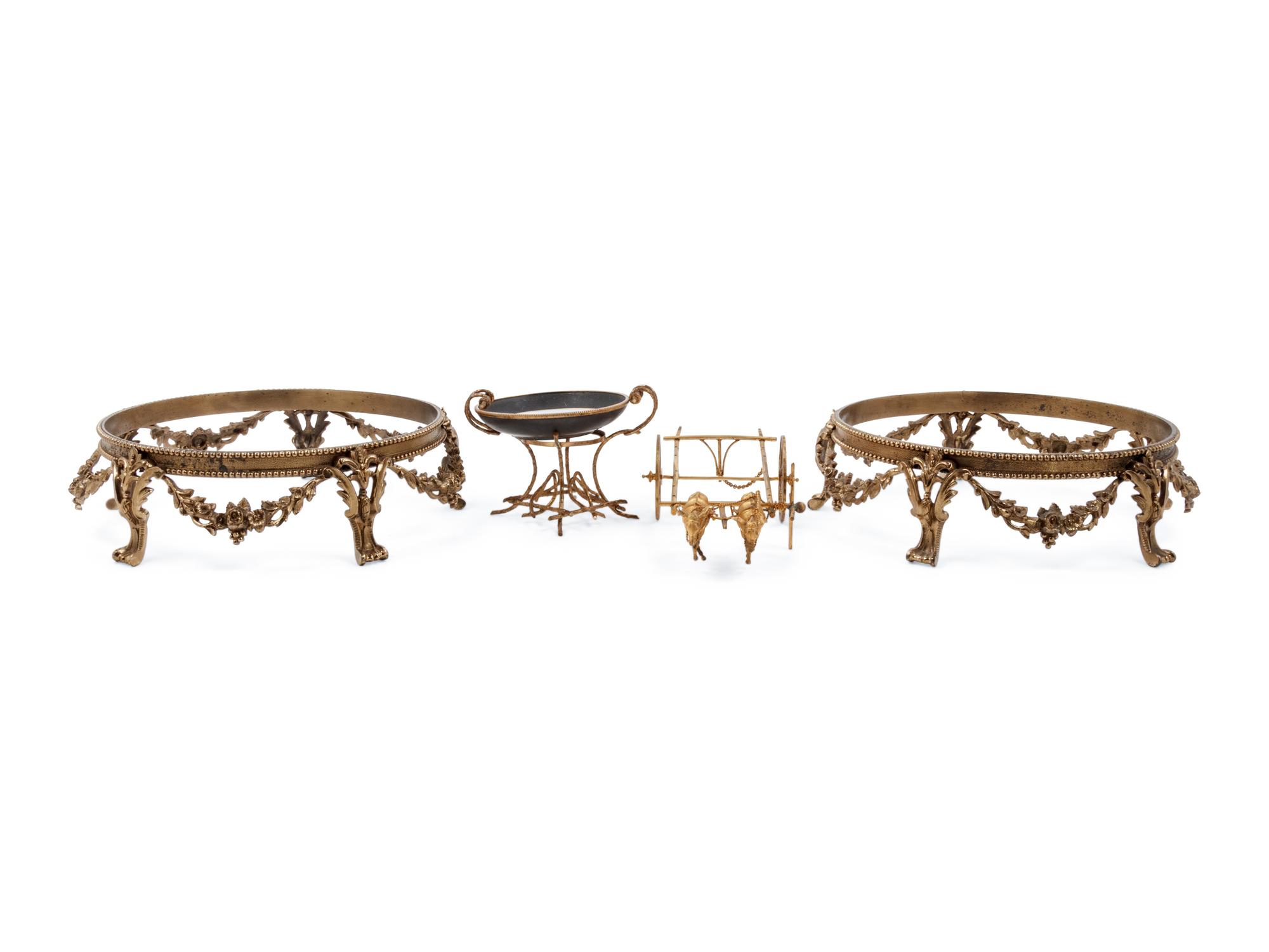 A Group of Decorative and Utilitarian Metal Articles