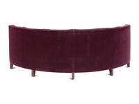 A Custom Magenta Velvet Banquette