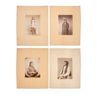 Antonio Zeno Shindler AND William Henry Jackson (Bulgarian, 1823-1899 / American, 1843-1942) — Portraits of Native American Subjects 1868, 1869